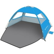 Venustas UPF 50+ Beach Tent, Easy Setup Sun Shelter for 3/4/6/8 People, Windproof Outdoor Canopy Shade with Portable Carry Bag